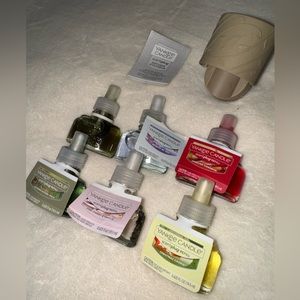 NWT Yankee Candle scent plug diffuser refill Christmas Fuji spice cherry vanilla